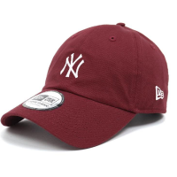 NEW ERA 棒球帽 Casual Classic MLB 紐約 洋基 老帽 酒紅 白 NY 男女款 帽子 經典款(NE12712401)