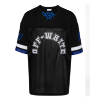 Off-White logo贴花拼接T恤