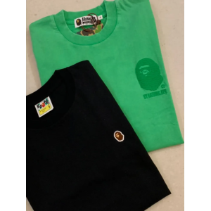 Bape 猿猴設計 綠色 、黑色 小logo設計 短袖T恤上衣
