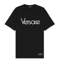 Versace logo 印花網紗T恤